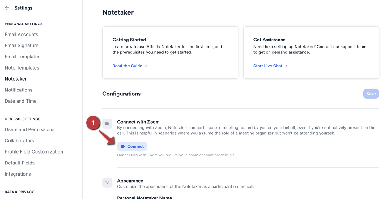 How to set up and use Affinity Notetaker