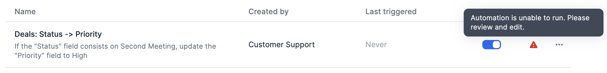 Getting started with automations in Affinity