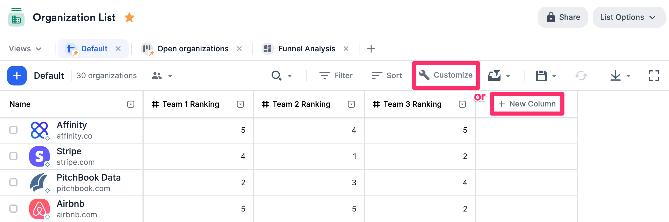 How to create list calculations using the formula field